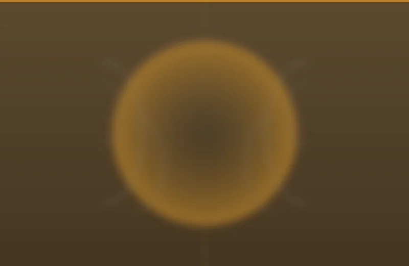 Symmetric arcs mirrored on warm brown ground
